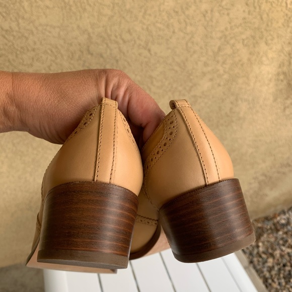 J. Crew Oxford shoes nude leather size 7.5 - Picture 10 of 16